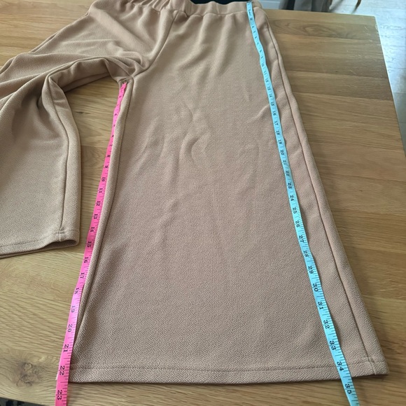 NOTCH COLLAR VEST COAT & SOLID TANK TOP & PALAZZO‎ PANTS SET - Picture 11 of 12